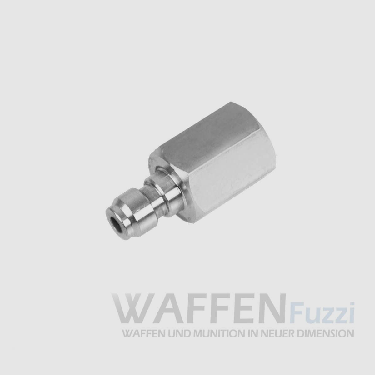 Quick fill adapter counterpart for air guns