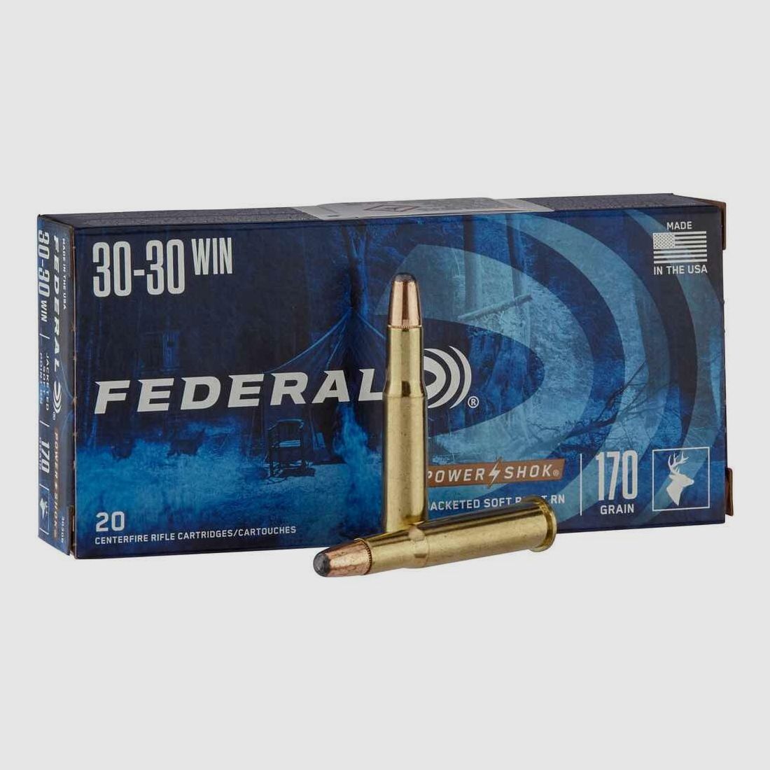 .30-30 Win. Power Shok Tlm 11,0g/170grs. Munición Federal