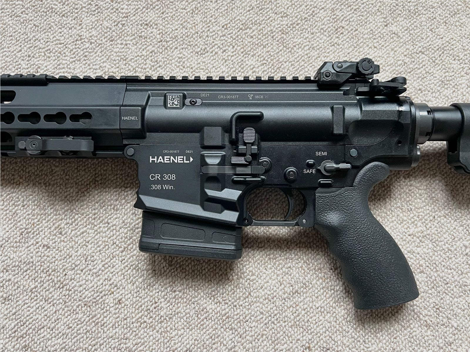 Haenel CR 308 .308 Win 16,65" Matchabzug – FABRIKNEU 0 Schuss – 2x Magazin