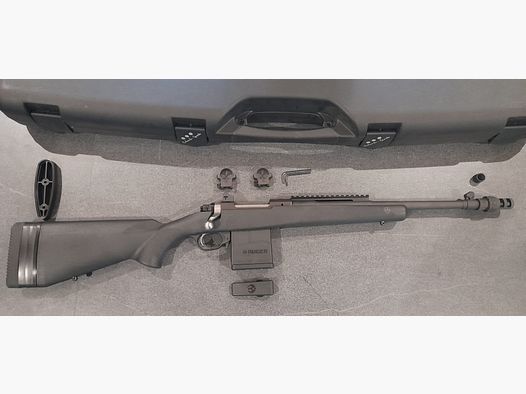 RUGER GUNSITE SCOUT carabina de cerrojo cal.308W freno de boca Bore Lock usada