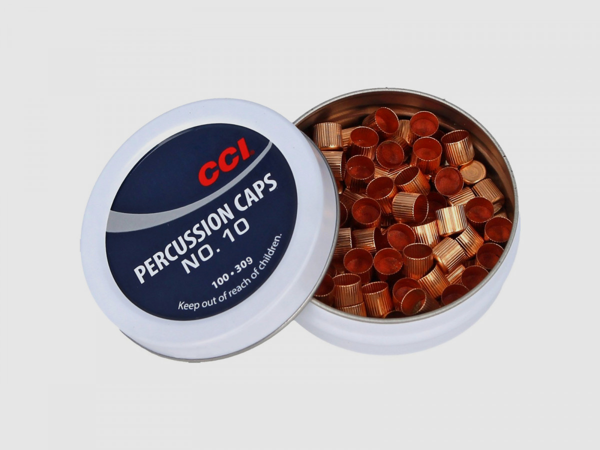 CCI Vorderladerzündhütchen Perkussionsrevolver No. 10 100 Stück
