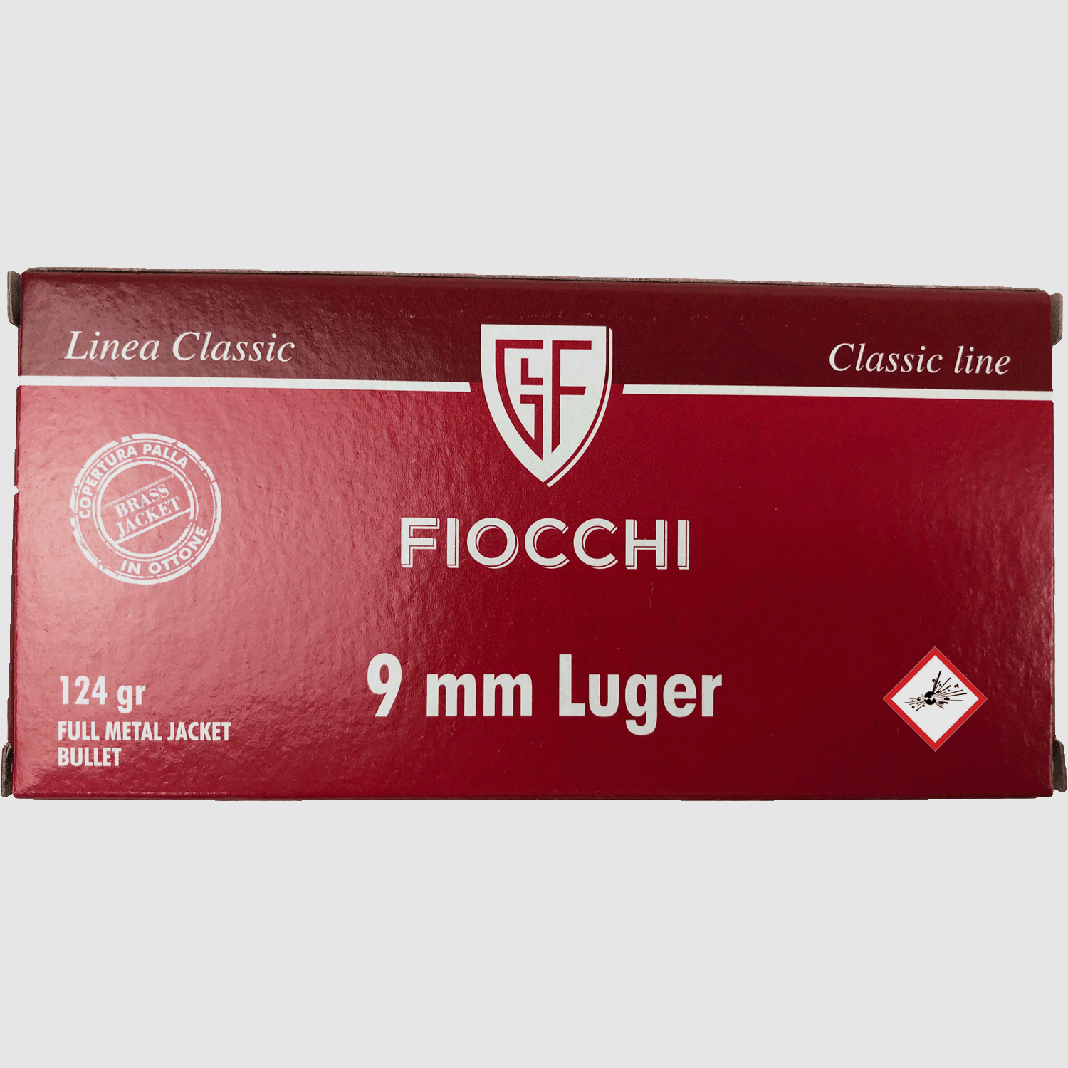 Fiocchi pistol cartridge 9 mm Luger VM 124 grs