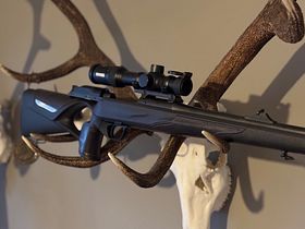 Blaser R8 leather stock / link system in caliber 30-06