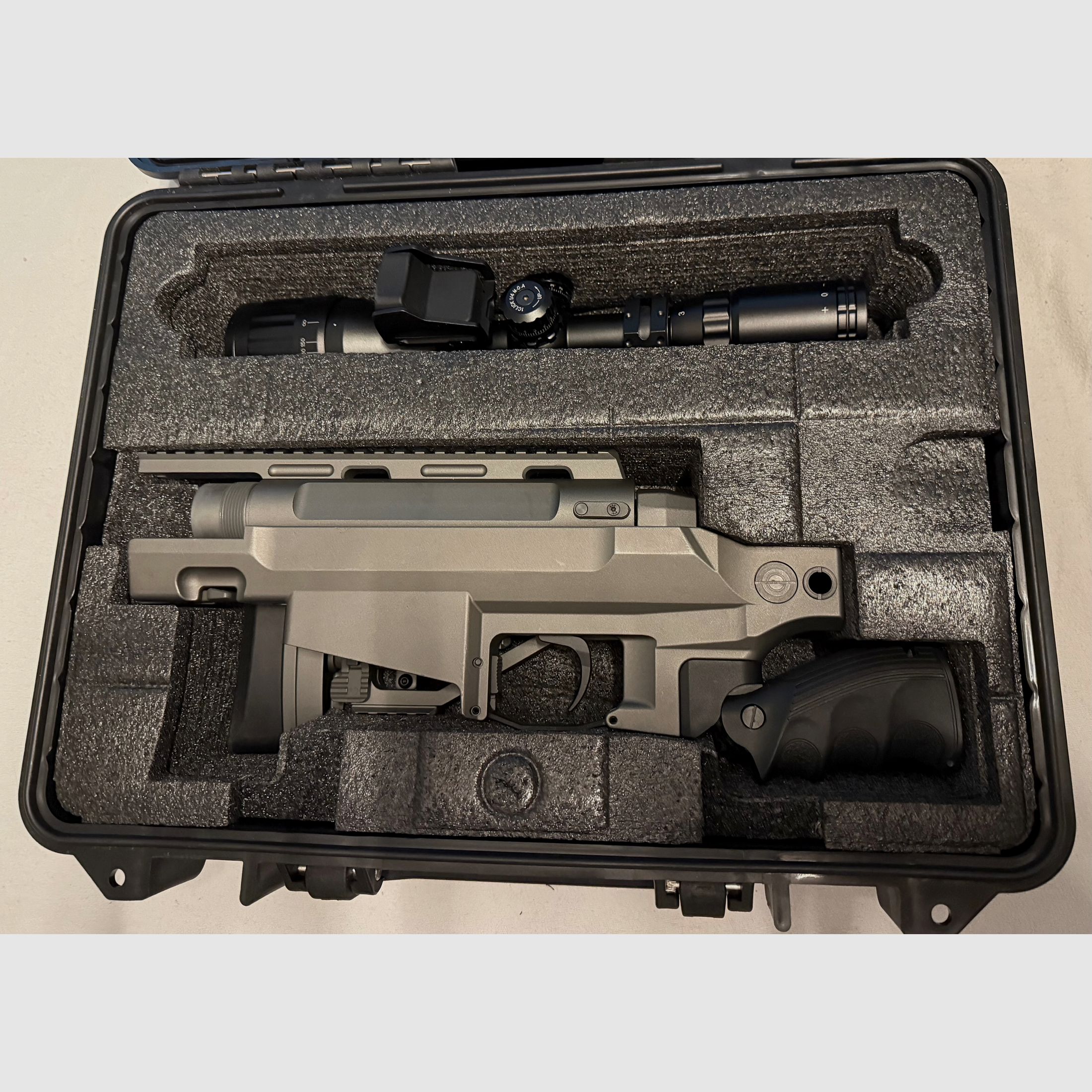 Ares MSR-303 fucile da cecchino CPSB-System Springer 6mm BB grafite incl. Tactical Case e accessori