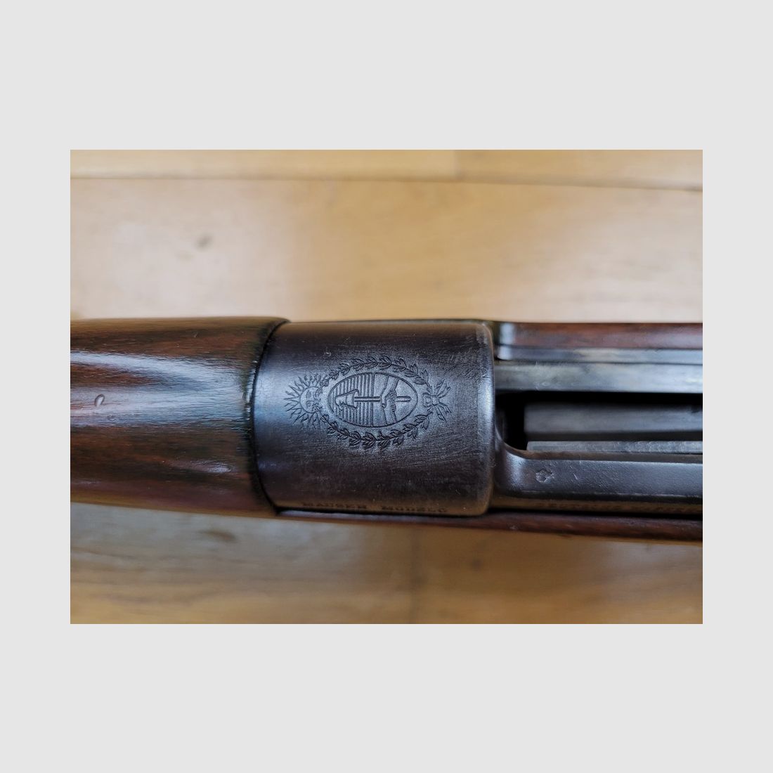 Sehr schönes Gewehr Mauser Argentinien 1909 – Originalkaliber 7,65×53 – Herstellung DWM von 1910 – Waffen der Republik Argentinien nicht limitiert – entspricht dem Standardmodell – schöne Hölzer, Lauf und Mechanik einwandfrei - TBE ++, Bild 1 von 30