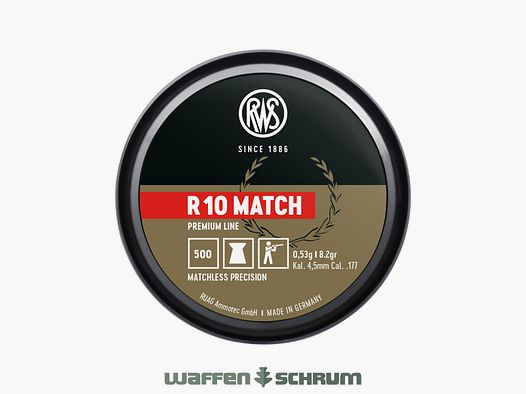 RWS R10 Match 0,53g 4,49mm Premium Line