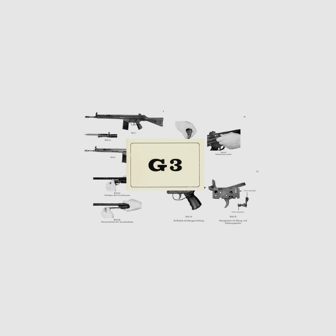 Nachdruck Bedienungsanleitung Gewehr G3 Bundeswehr