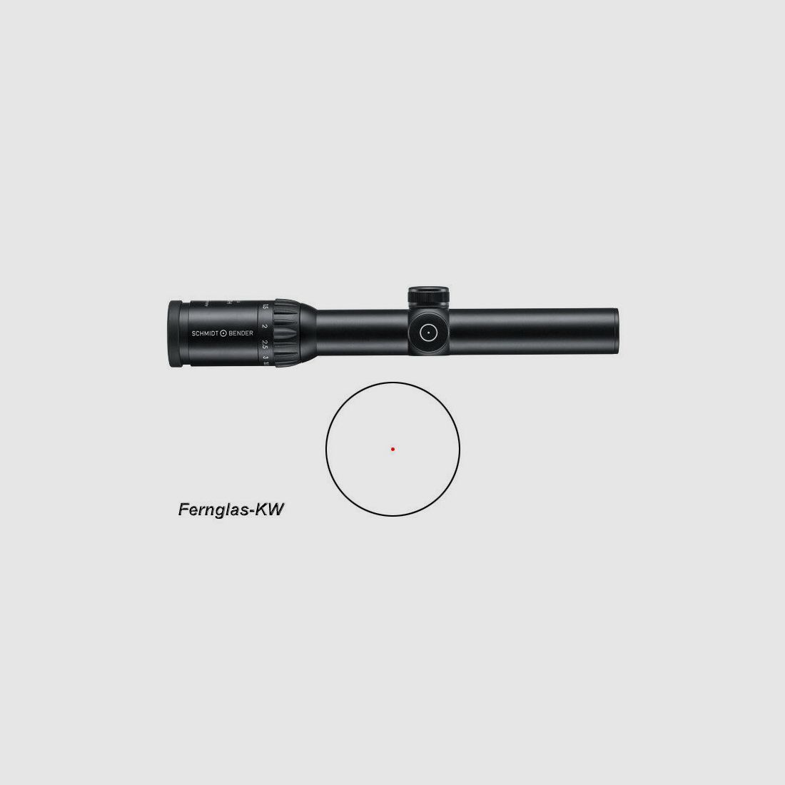Schmidt and Bender driven hunt riflescope 1.1-4x24 Zenith LM illuminated reticle FD0