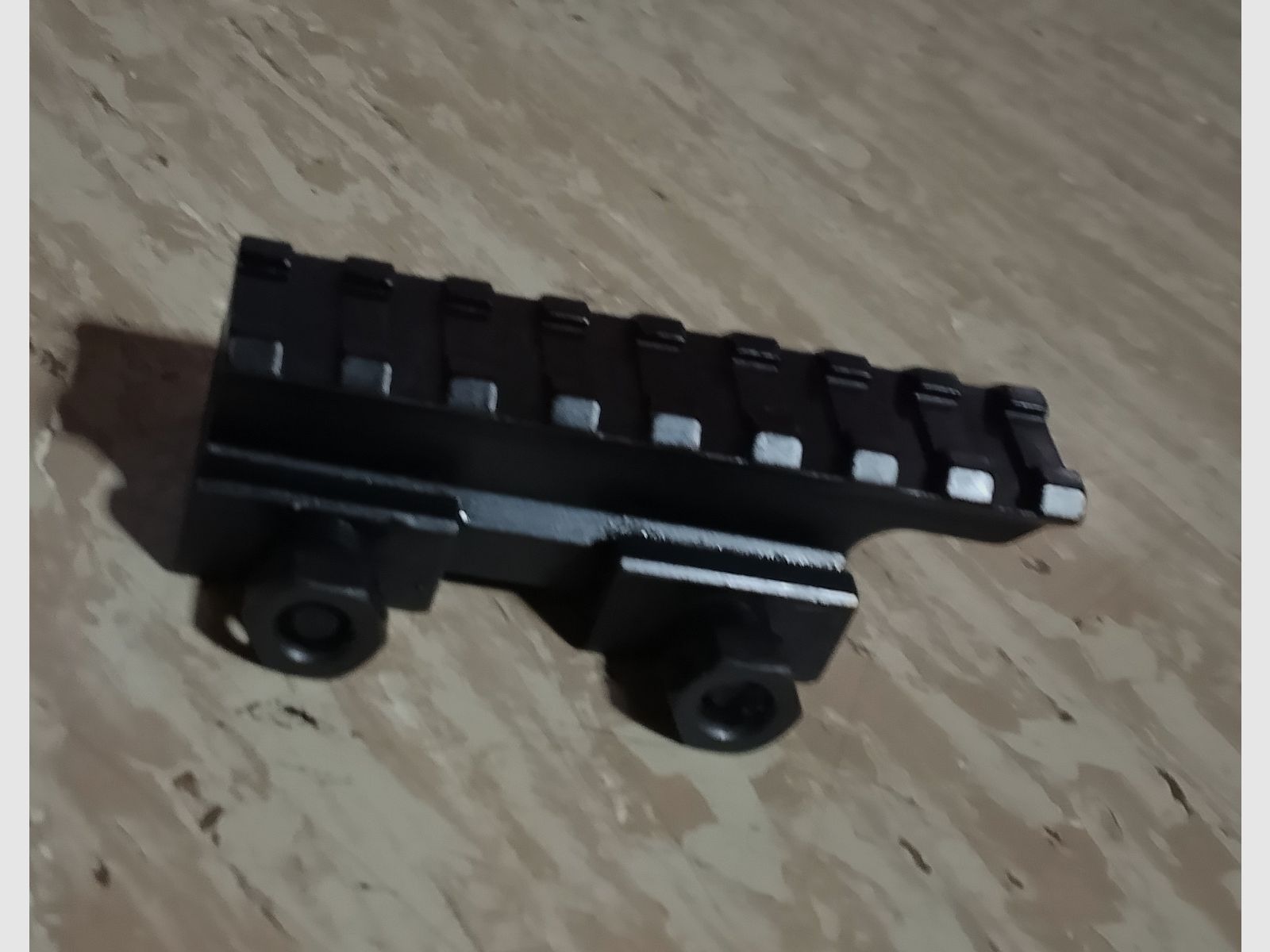 21mm Rail Picatinny Raiser erhöhung Montage Schiene 25mm hoch 80mm lang 