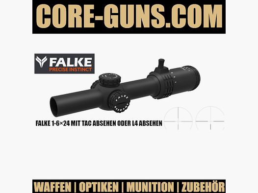 Falke LE 1-6x24 - mit L4 oder TAC Absehen   +8,50€ VERSAND