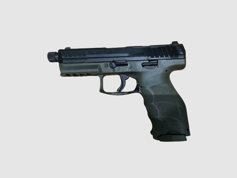 SPECIAL MODEL - HECKLER & KOCH SFP9-SD OPTICAL READY - 9x19MM - NATO GREEN WITH THREAD