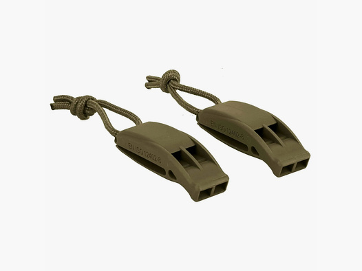 Mil-Tec Mil-Tec Signalpfeife Tactical Molle 2er Pack - Coyote