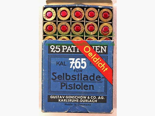 Geco - Fürth Pistolenpatronen 7,65 mm/.32 ACP