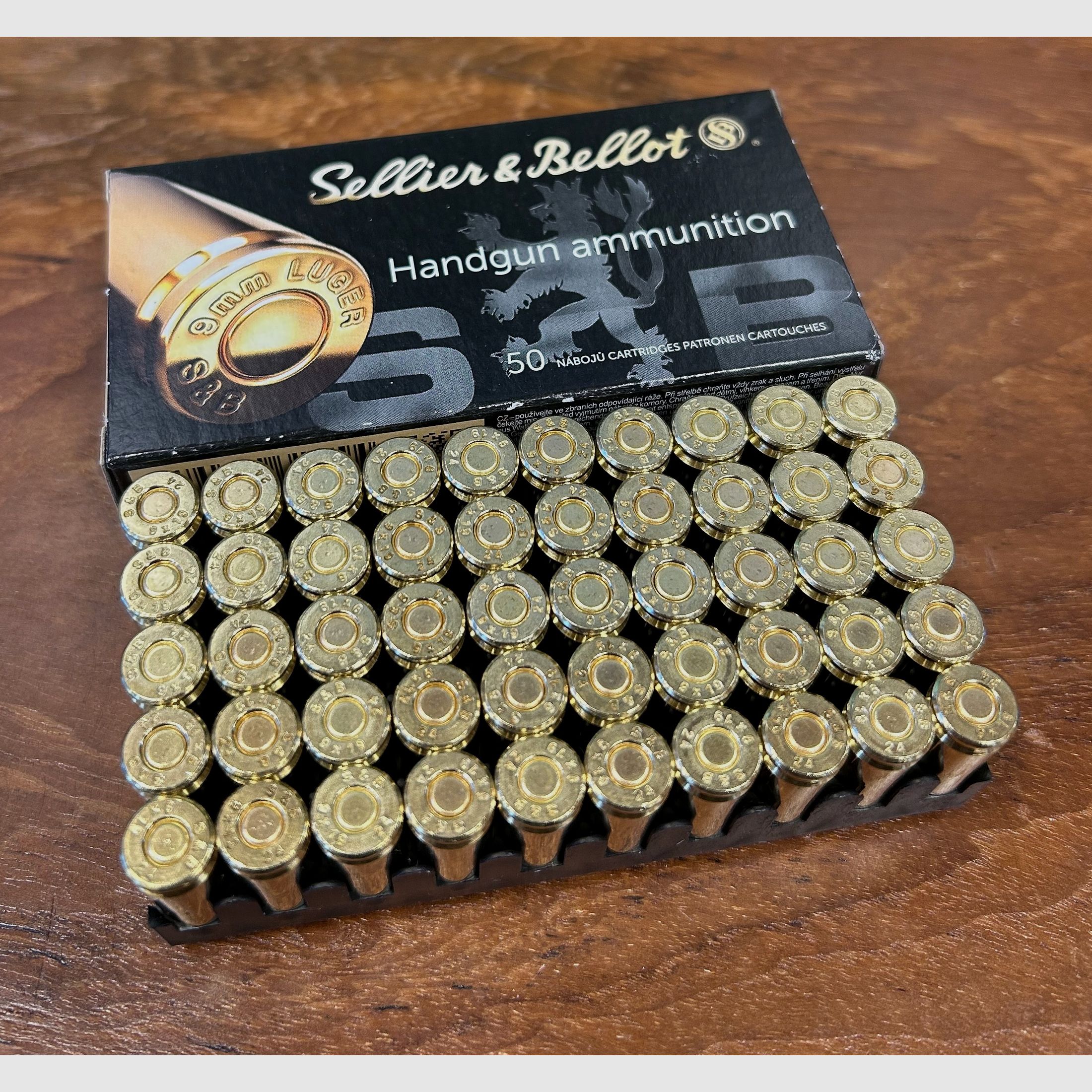 Sellier & Bellot 9 mm Luger Vollmantel 8,0g/124grs.