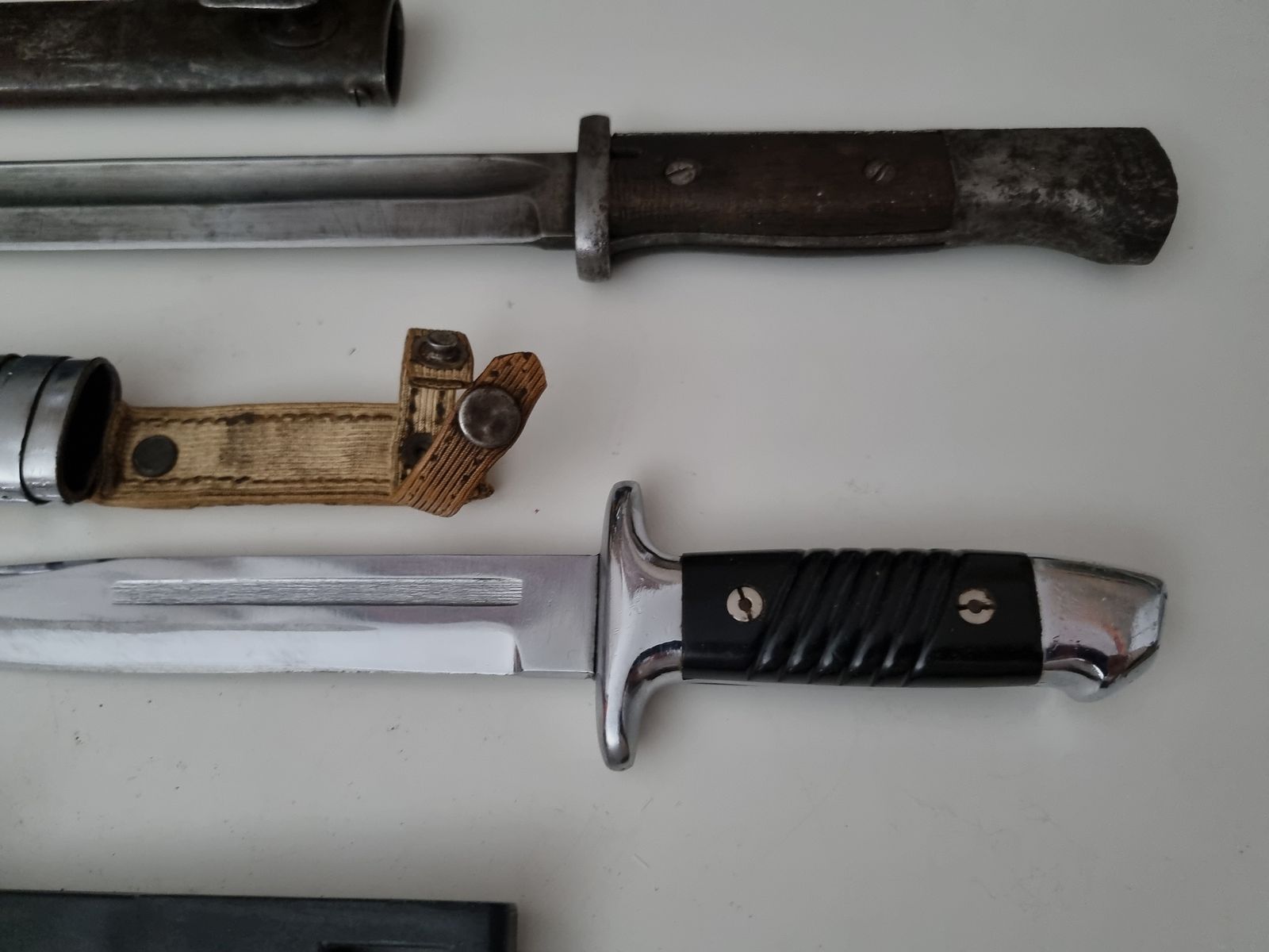 3x Bajonett, Dolch, Messer