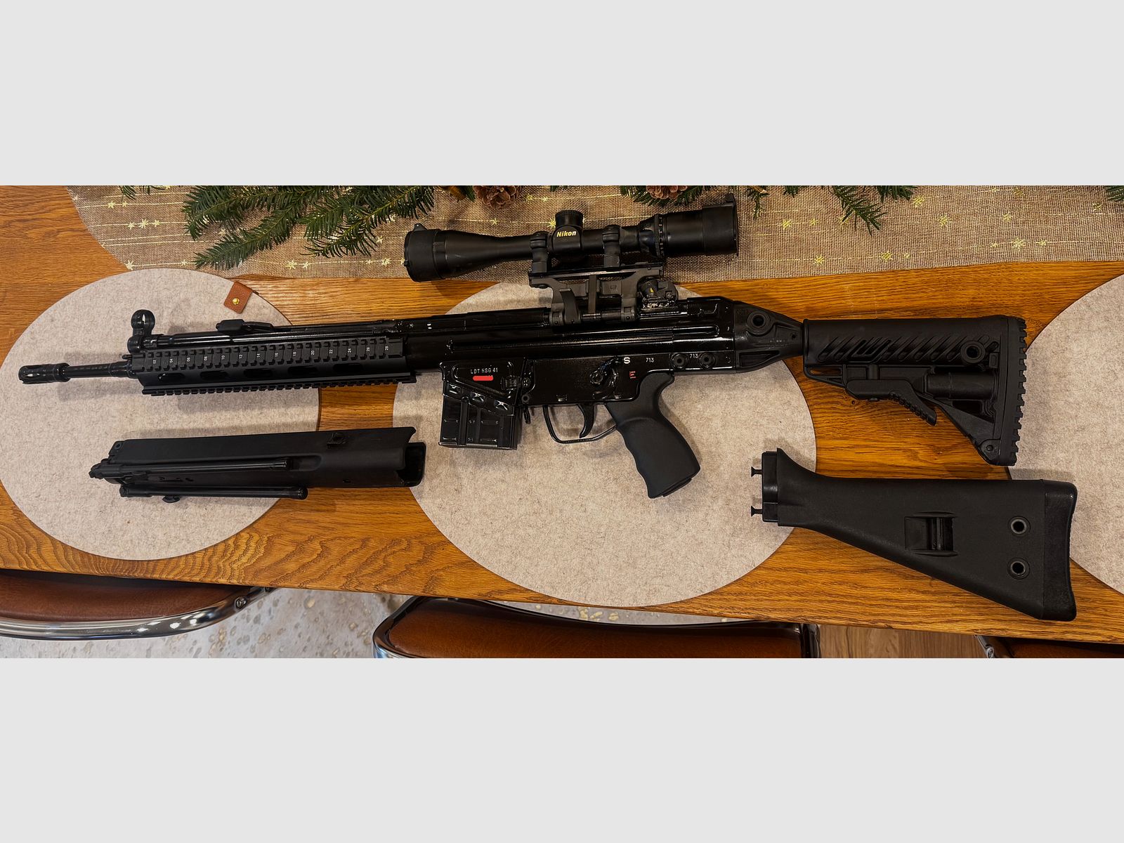 Luxdeftec LDT HSG 41    G3   .308 Win   with a lot of accessories