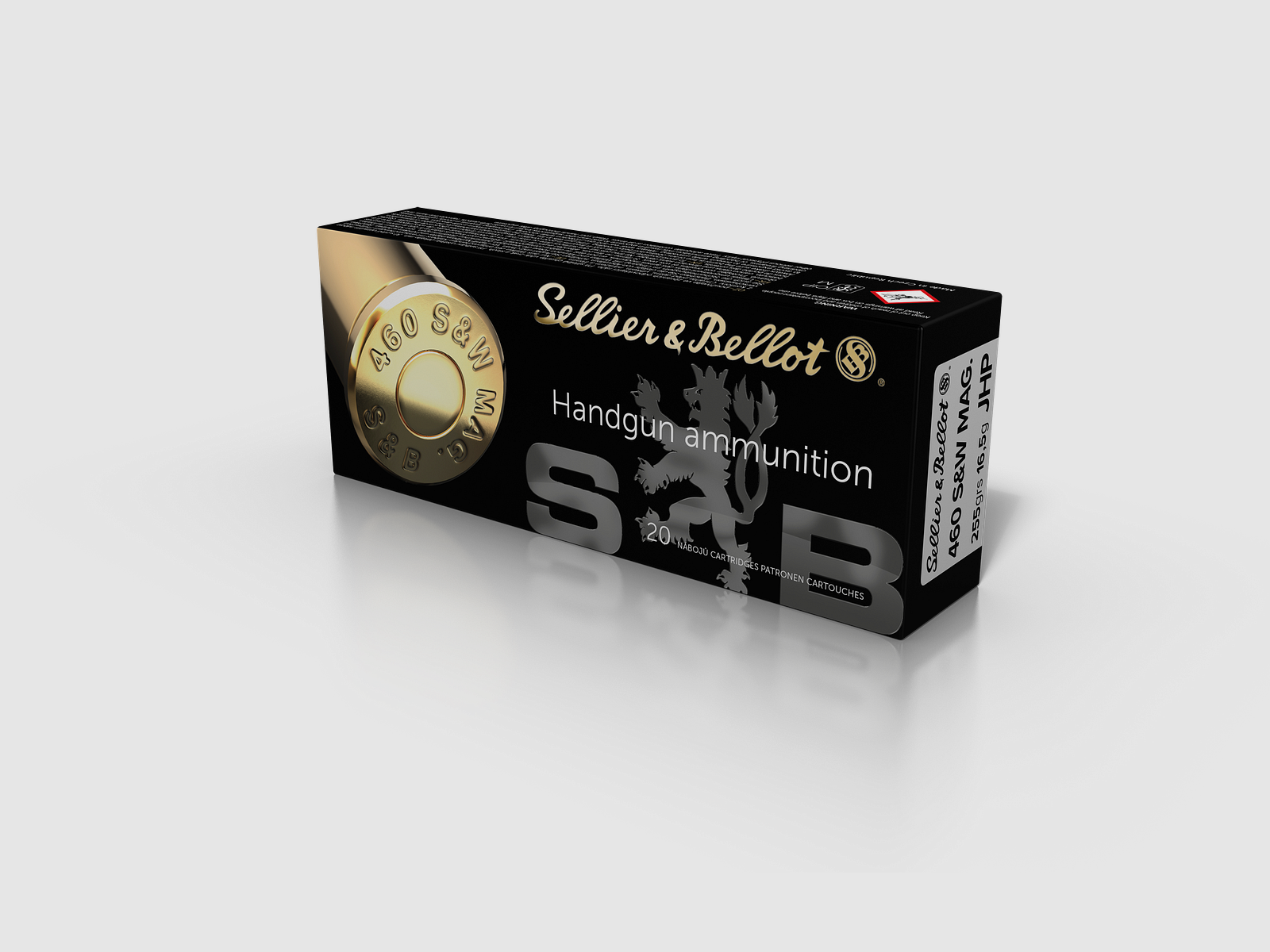 Sellier & Bellot Revolver Ammunition .460 S&W Mag. 16.5g Jacketed Hollow Point, image 1 of 2