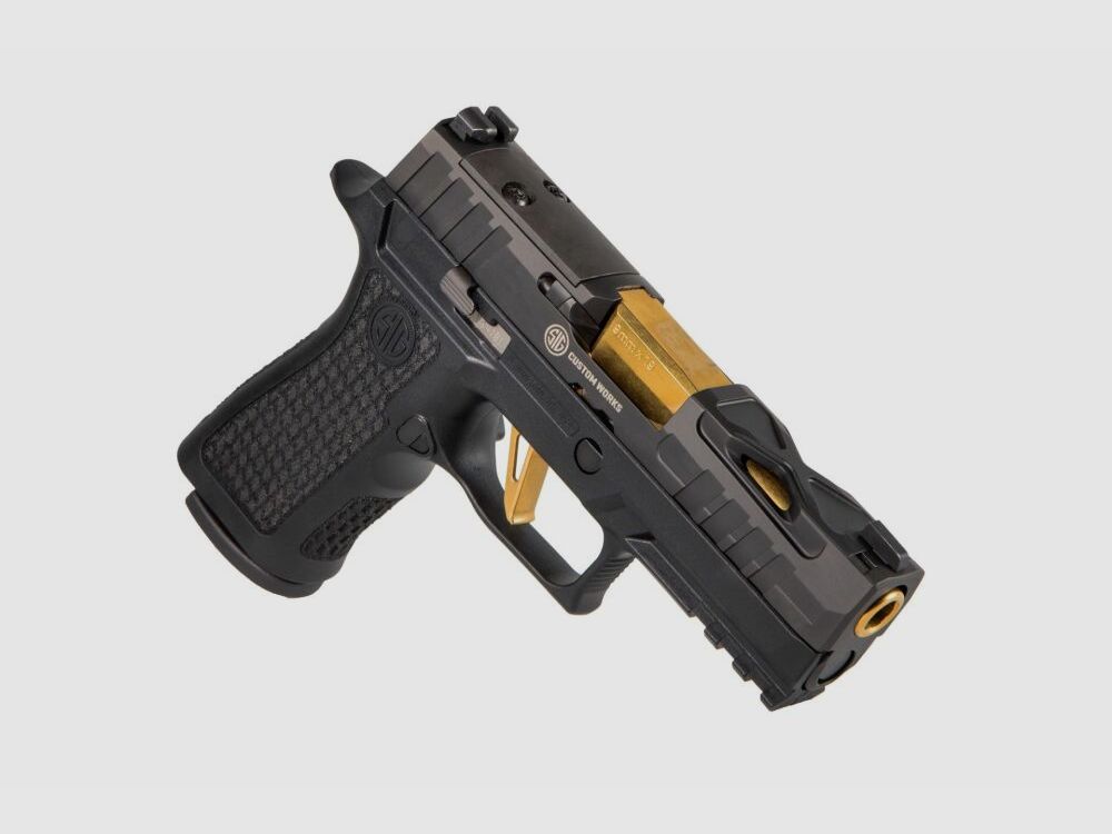 Sig Sauer SIG SAUER P320 XCarry Spectre Zwart-Goud + ROMEO-X PRO Rood Punt | 3 MOA - 9 mm Luger