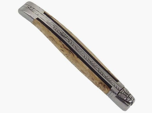 Laguiole Taschenmesser mit Filework und Birkenholzgriff