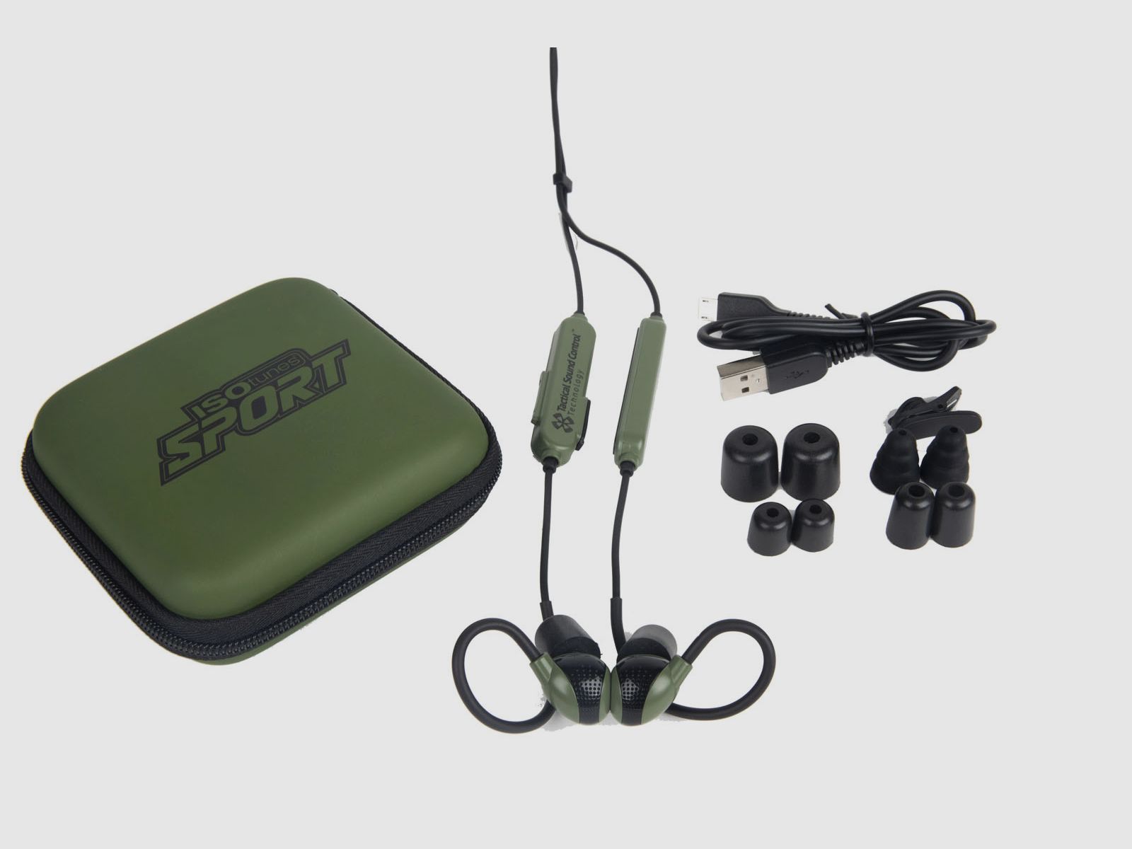 ISOtunes Sport Advance Tactical / mit Bluetooth / grün /