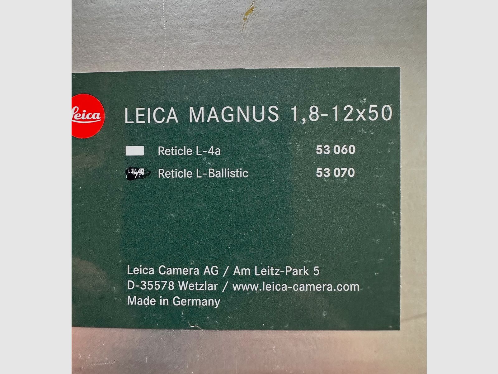 Leica Magnus 1.8-12x50 Abs 4La 