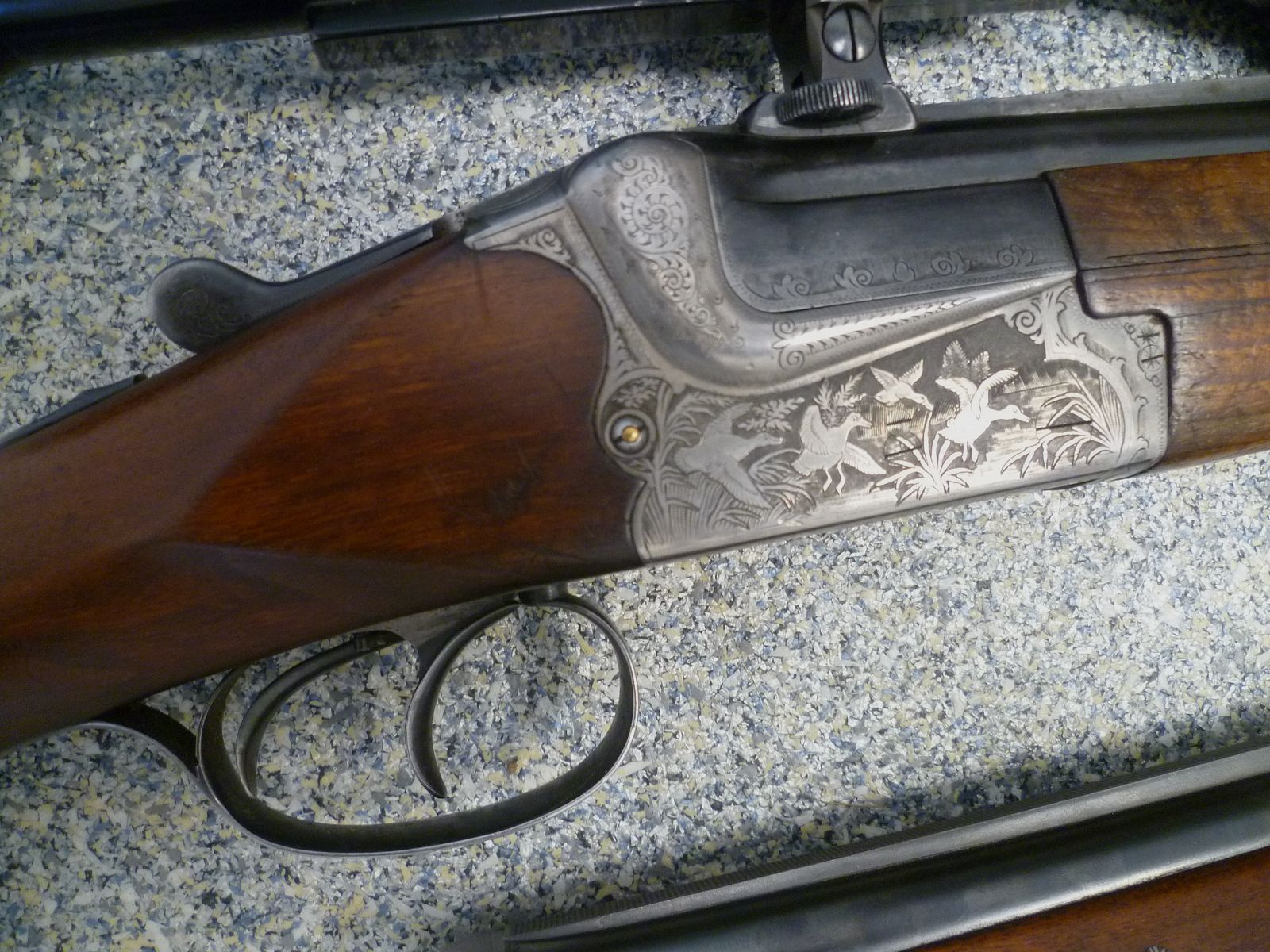 Bockbüchsflinte mit 2 BDF-Austauschläufen Merkel/Bühag/Adamy 8x57IRS & 12/70 sowie 12/70