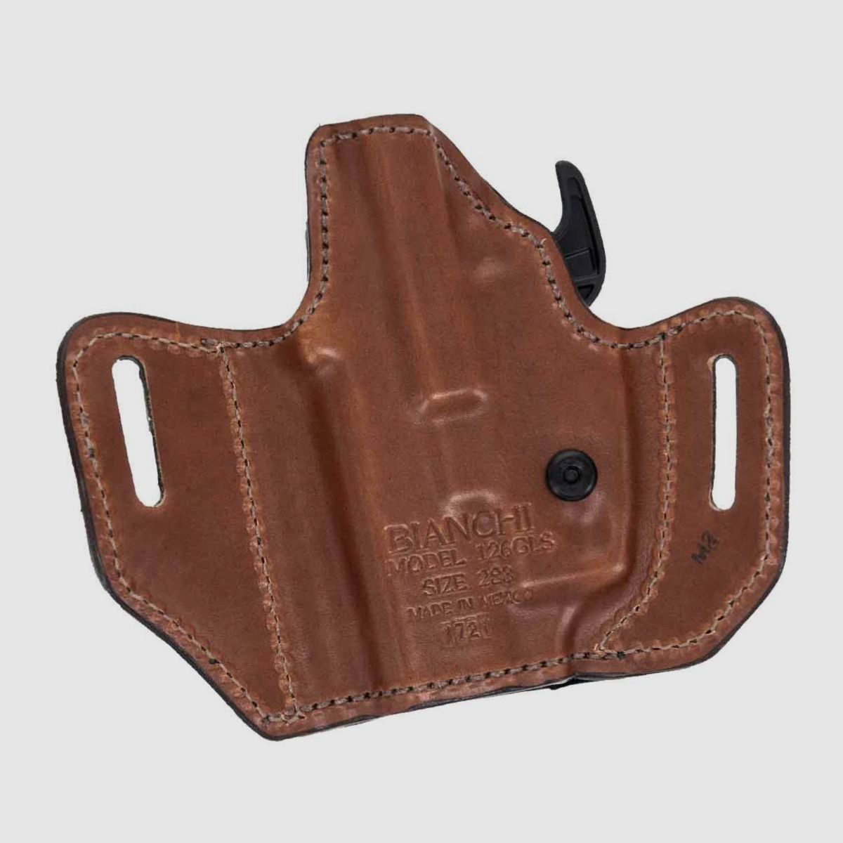 BIANCHI® 126GLS Leder Gürtelholster RDS 183* Glock 26/27/30/30S/33/39,H&K P2000SK/P30SK,S&amp;W M&amp;P Shield/Compact,Walther P99C DAO/QA/AS/PPS 9mm,.40-Beige-Rechts