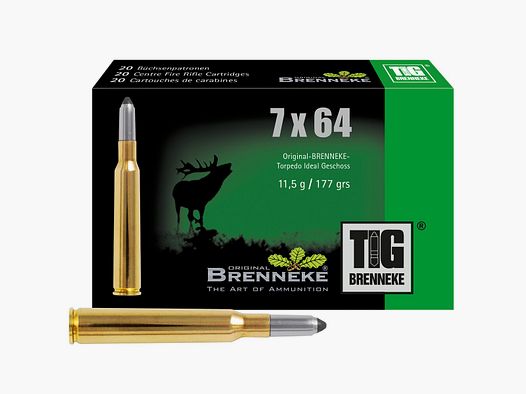 Brenneke 7×64 TIG 11,5g/177grs. – 20 Stk.