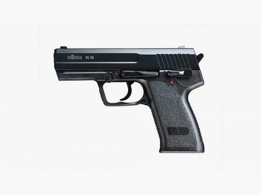 RÖHM RG 96 - SCHRECKSCHUSS-PISTOLE - 9 MM P.A.K. - BRÜNIERT