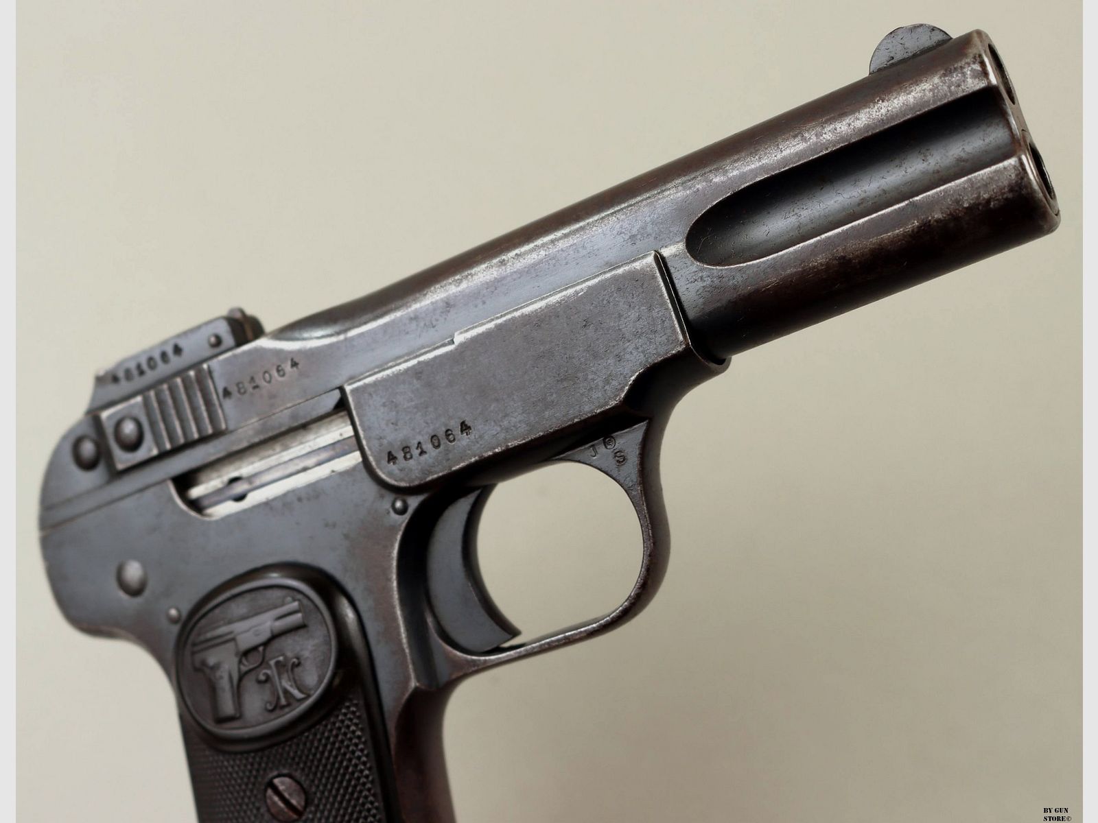 PISTOLA F.N. BROWNING MOD. 1900 CAL. 7,65 MM MATR. 481064, immagine 7 di 7
