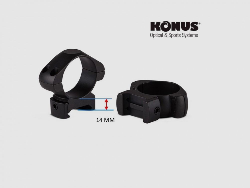 KONUS anneaux Weaver acier 30 mm - hauts 07403