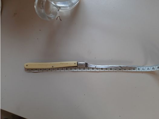   SAMMELOBJEKT  ?  Coltello tascabile  circa 60 - 70 anni  giovane