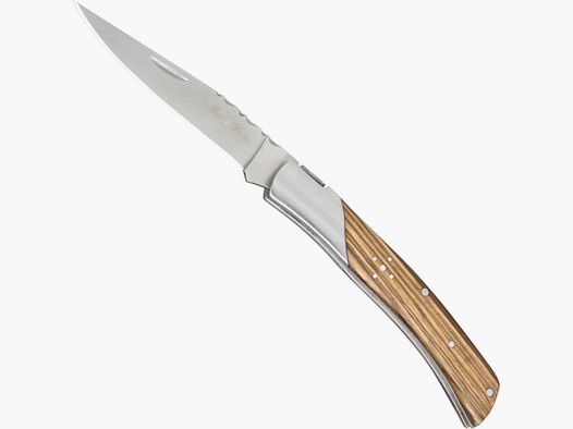 Cuchillo de bolsillo de dos manos Bon Couteau de madera de cebra slipjoint conforme al 42a