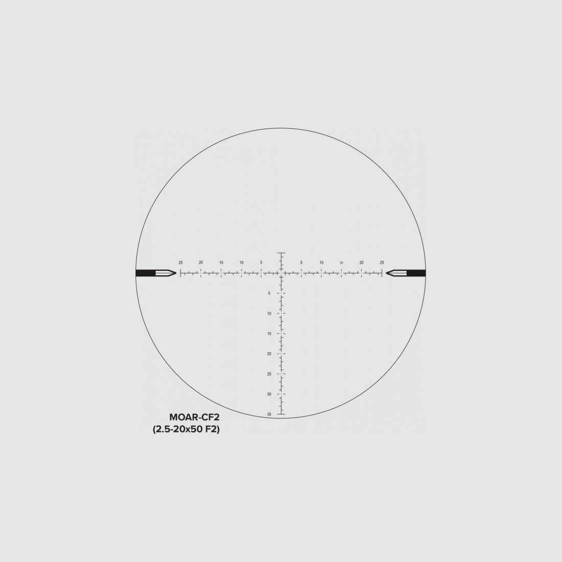 Nightforce NX8 2.5-20x50 F2, MOAR-CF2 Leuchtabsehen. Die Spitzenoptik nur für Experten.