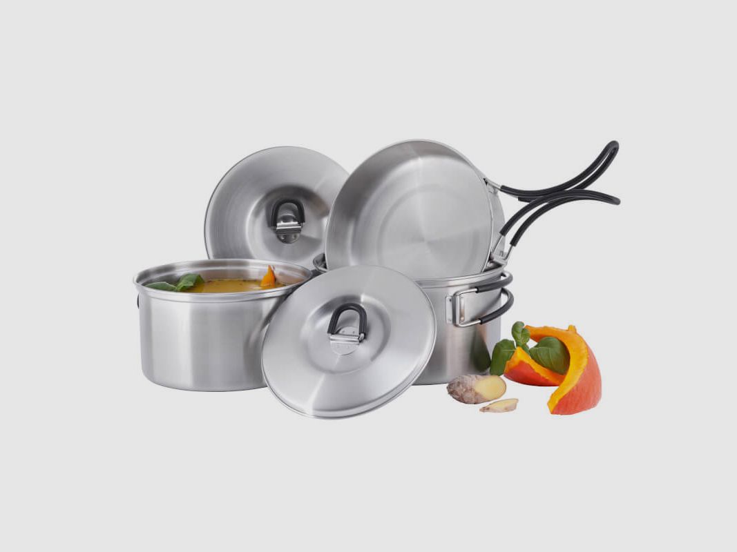Tatonka Cookset Regular – Set di Pentole in Acciaio Inossidabile per Campeggio, immagine 1 di 2