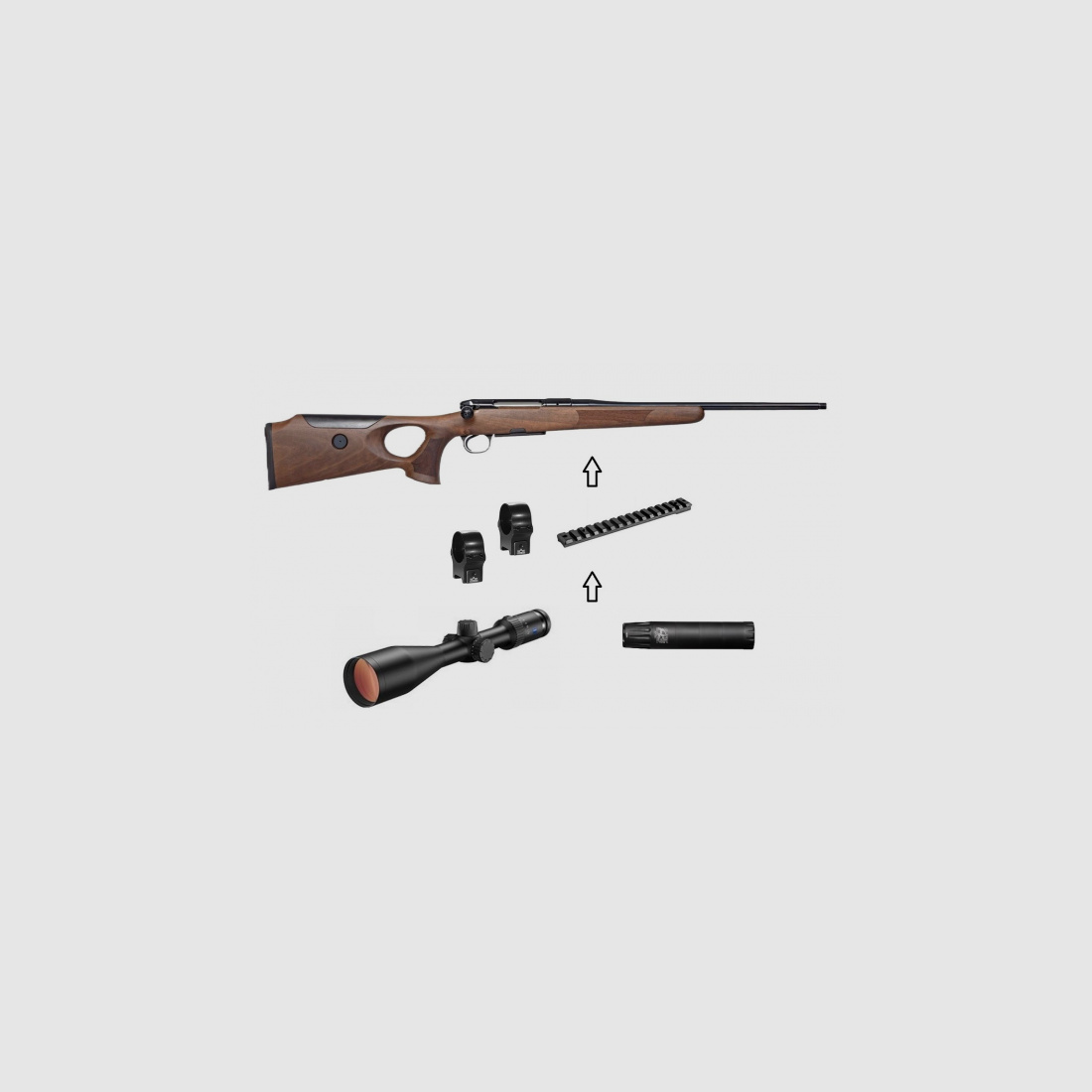 Heym SR30 Ranger-UT + ZF Zeiss + ... - Power Pacs - Pacchetto Completo