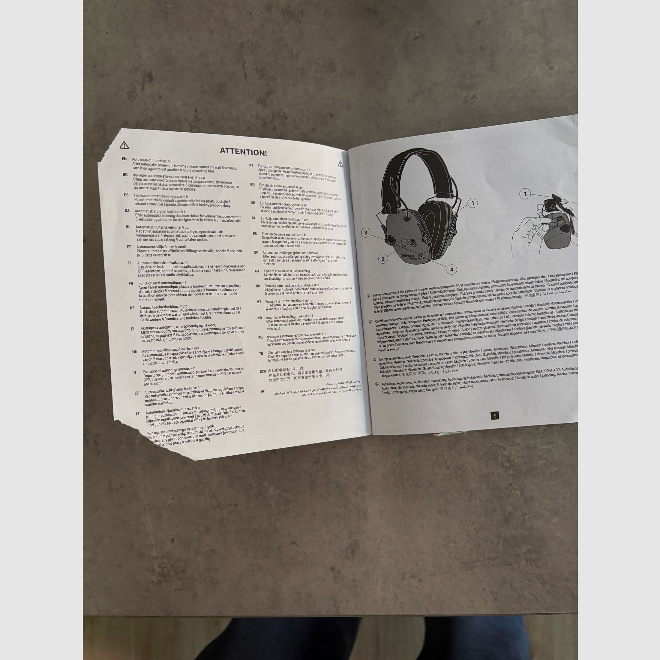 Honeywell 1013530 Howard Leight Impact Sport oorkappen