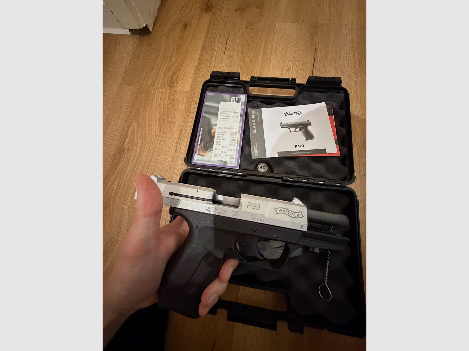 Top-Zustand! Walther P99 9mm P.A.K. (Umarex) – Ungeschossen & OVP mit Beleg