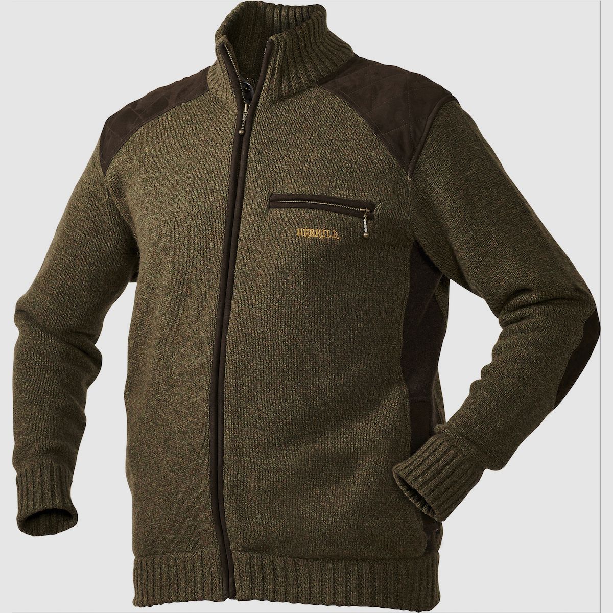 HÄRKILA Raymond Strickjacke Green Melange