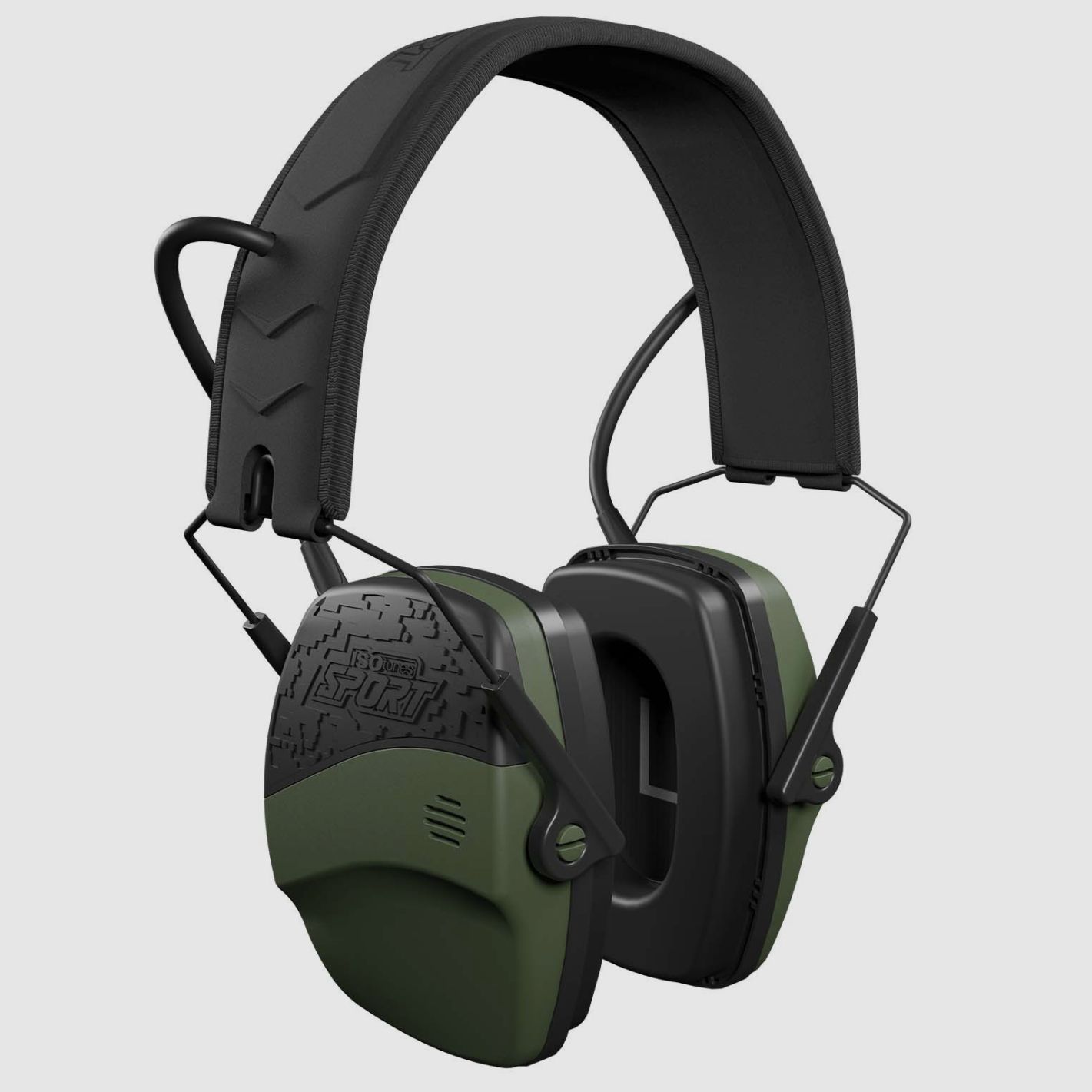 ISOTUNES Sport 37615001 Defy Slim hearing protection in green with Bluetooth