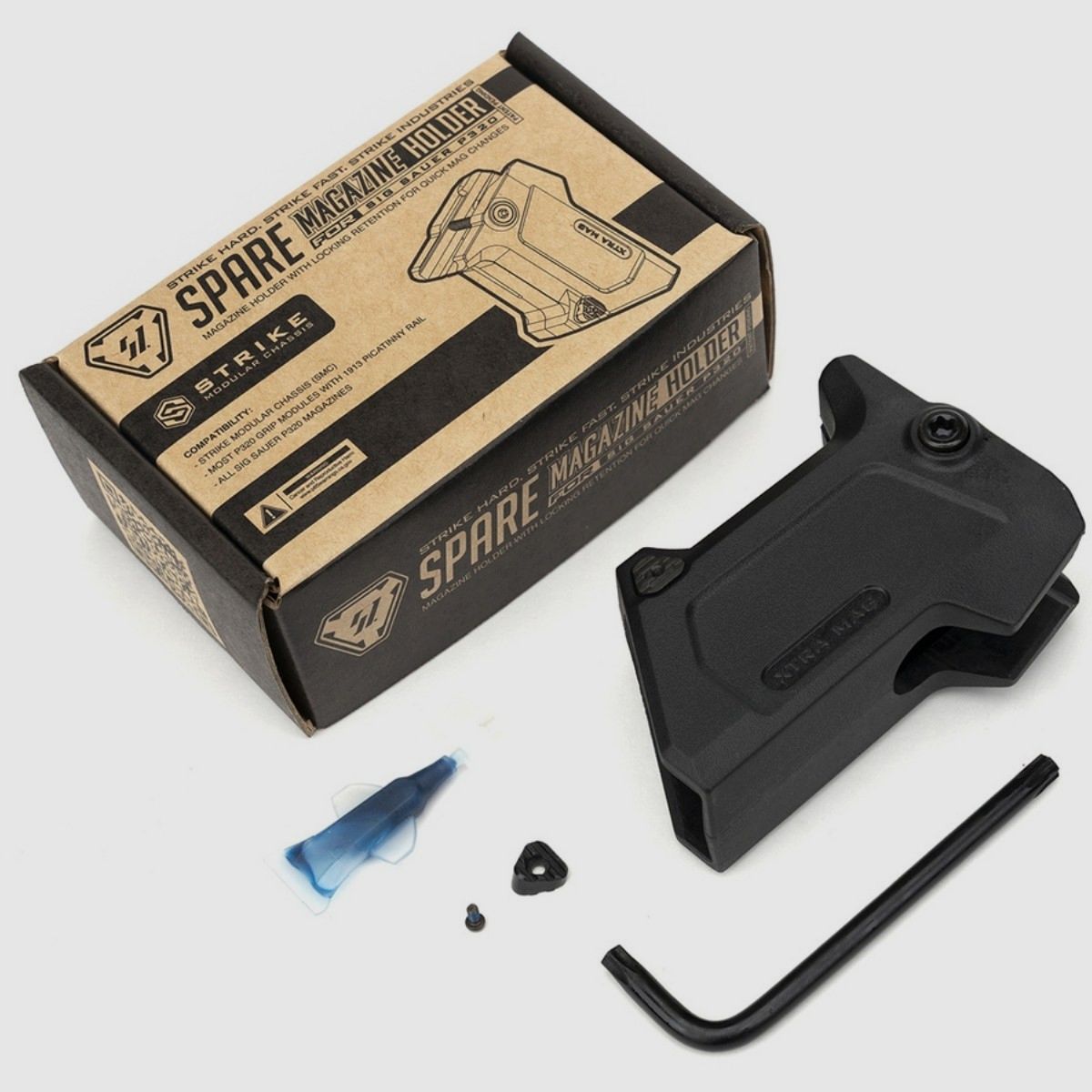 Strike Industries – Soporte para cargador de repuesto para SIG SAUER P320 – SI-P320-MAGHOLDER, imagen 11 de 12