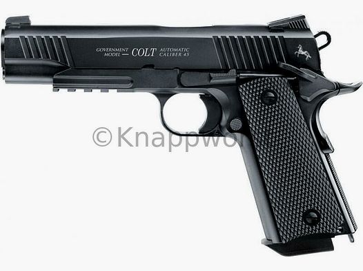 Umarex Luftpistole Colt M45 CQBP CO2 schwarz, 4,5mm Blowback
