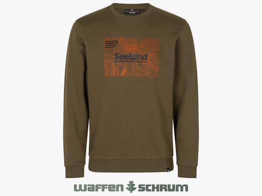 Sweatshirt Seeland Pulse Olive Foncé Mélangé