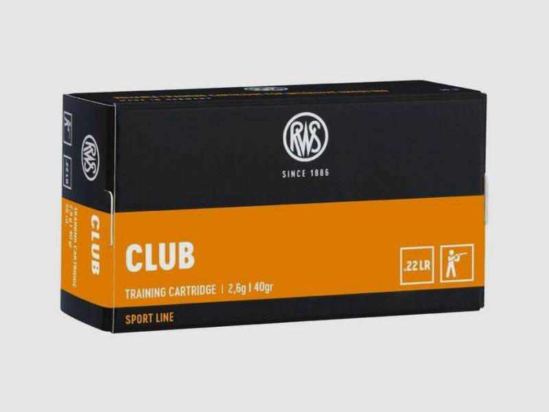RWS .22 lfB Club - 50 cartridges