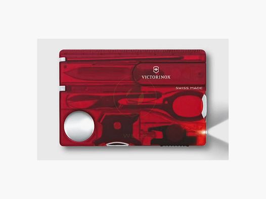 Victorinox Swiss Card Lite, rot transparent