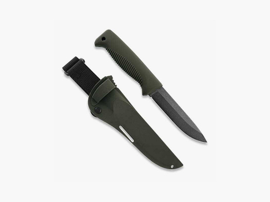 Peltonen Knives M07 Ranger Puukko Sissipuukko FJP135 PTFE Beschichtung Kunststoffscheide grün OD