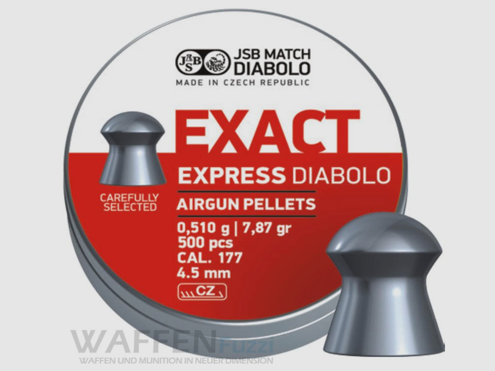 Diabolo JSB Exact Express kaliber 4,52 mm 500 stuks