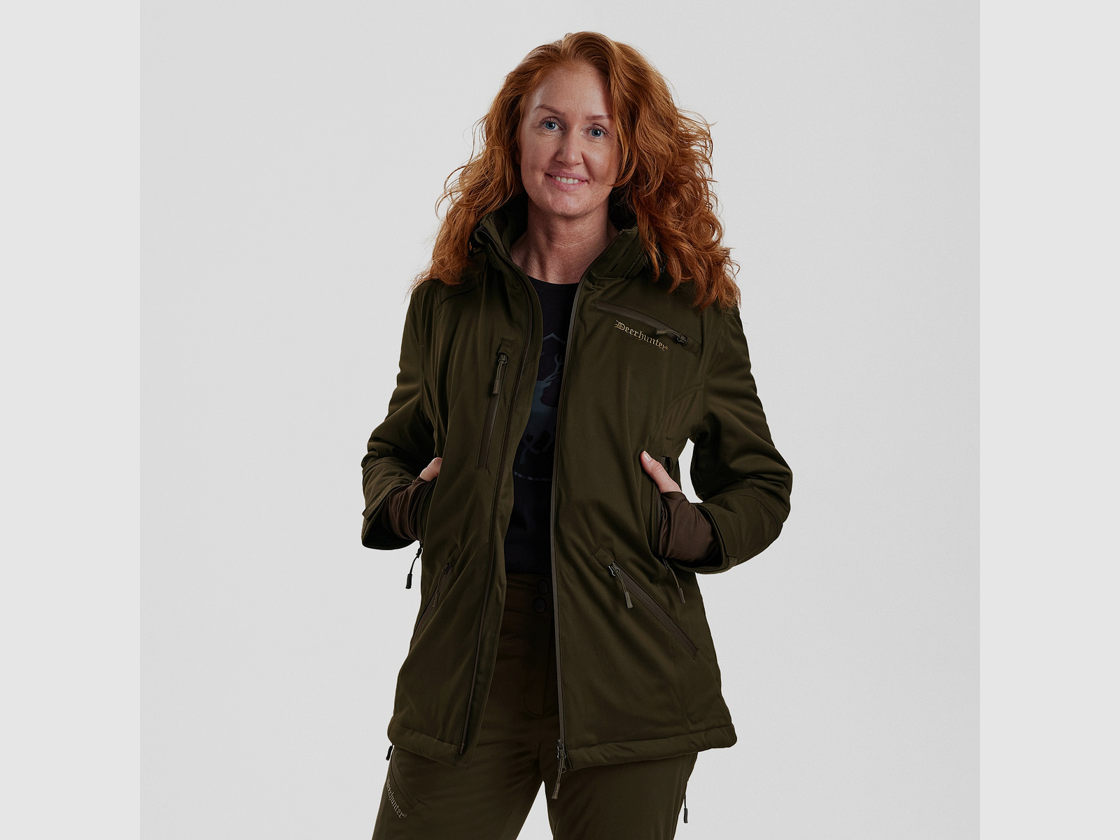 Deerhunter Lady Excape Winter Jacket Art Green 44