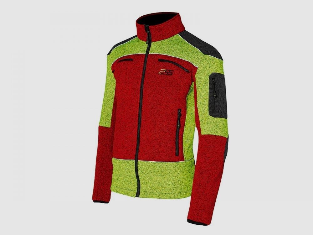PSS X-Treme Arctic veste polaire en maille rouge/jaune, taille L, image 1 sur 2