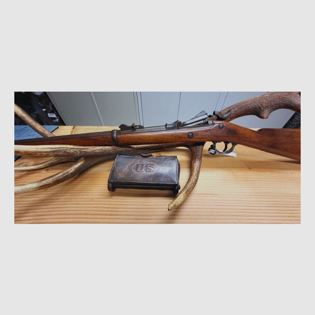 Springfield 1878 mit Original Munitionstasche